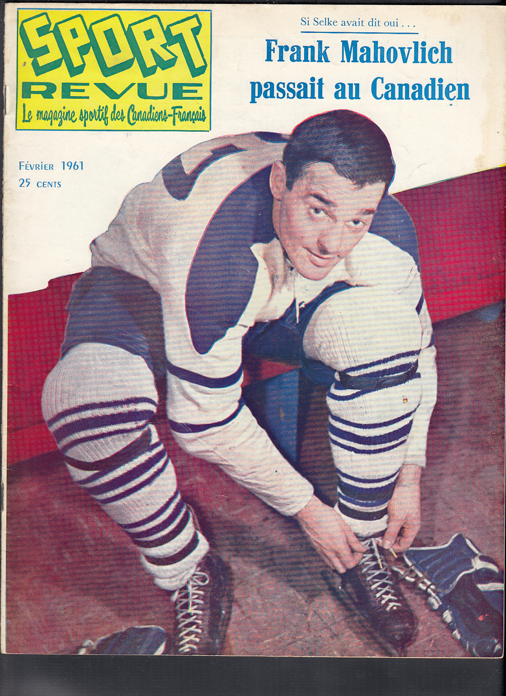1961 SPORT REVUE MAGAZINE F. MAHOVLICH ON COVER photo 1961 SPORT REVUE MAGAZINE F. MAHOVLICH ON COVER photo