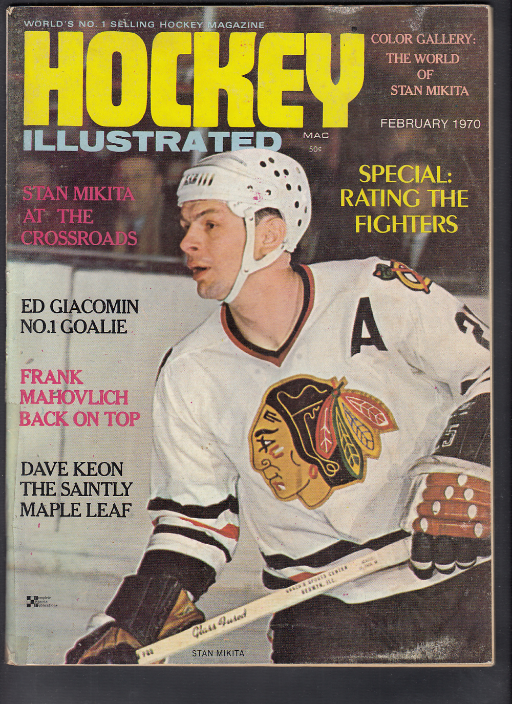 1970 HOCKEY ILLUSTRATED MAGAZINE S. MIKITA ON COVER photo