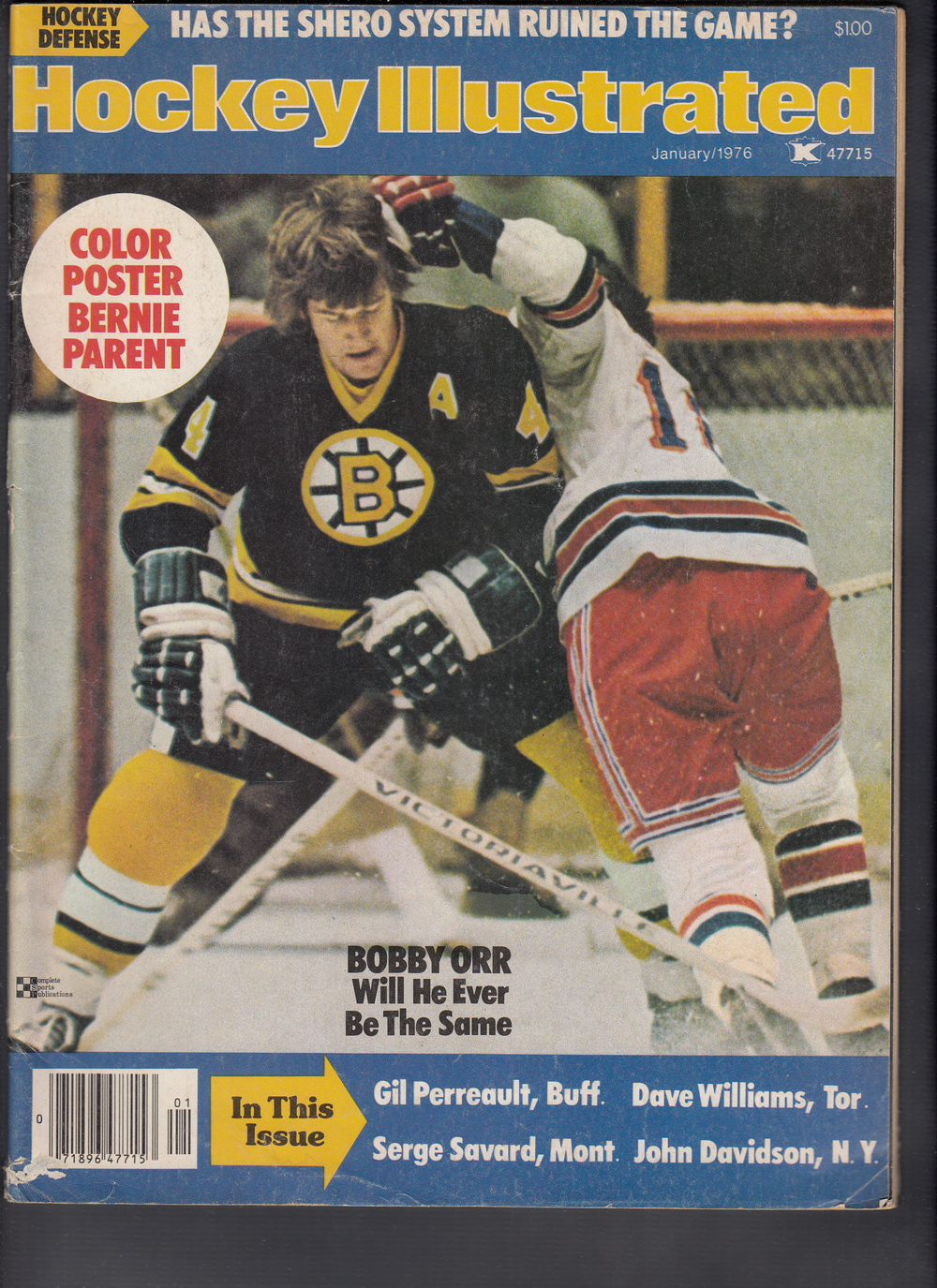 1976 HOCKEY ILLUSTRATED MAGAZINE B. ORR ON COVER photo