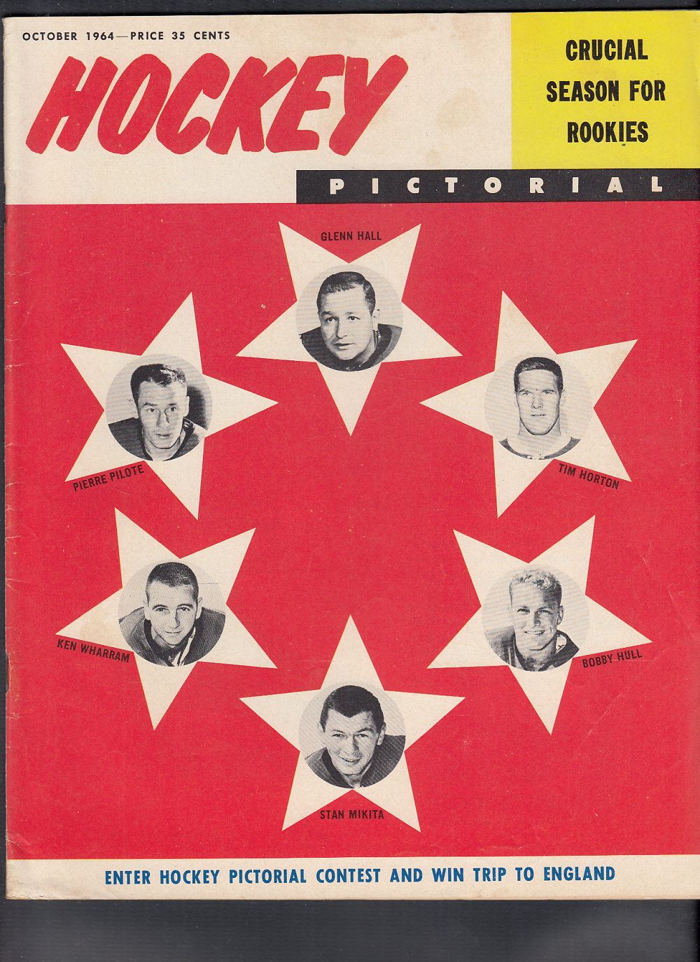 1964 HOCKEY PICTORIAL MAGAZINE B. HULL ON COVER photo 1964 HOCKEY PICTORIAL MAGAZINE B. HULL ON COVER photo