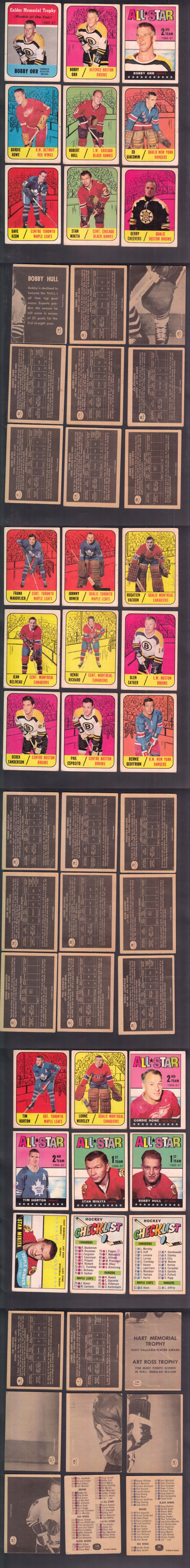 1967-68 TOPPS HOCKEY CARD FULL SET 132/132 photo