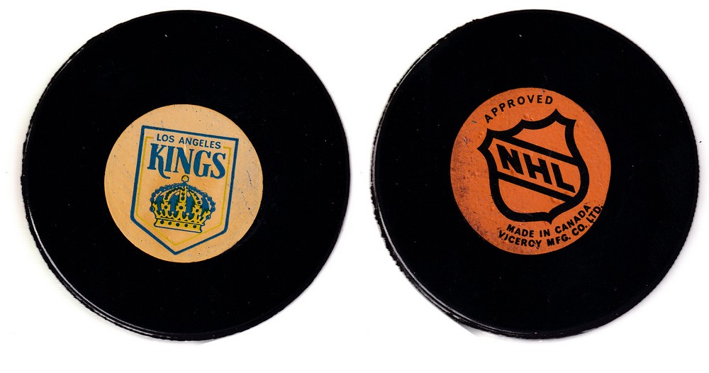 1975-83 VICEROY LOS ANGELES KINGS GAME PUCK photo