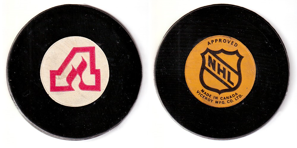 1973-75 VICEROY V2 ATLANTA FLAMES GAME PUCK photo