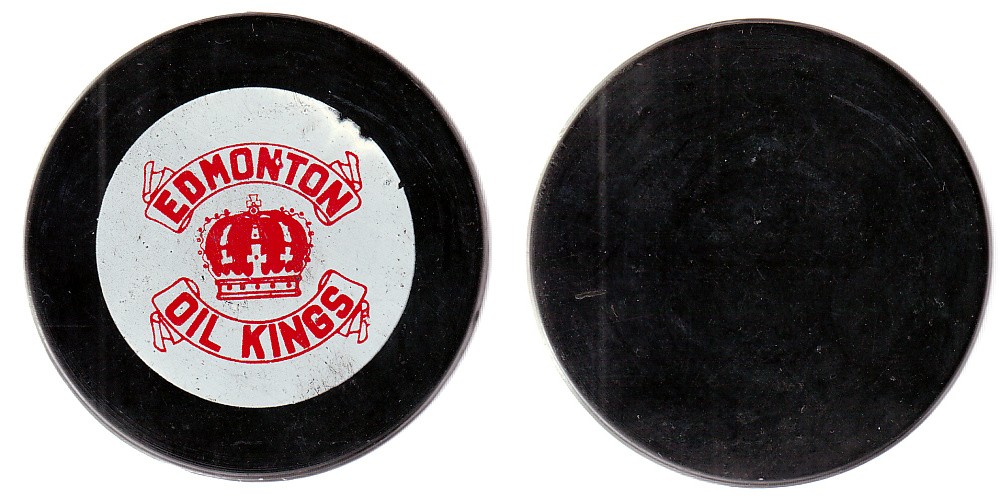 1970-74 VICEROY V2 EDMONTON OIL KINGS PUCK photo