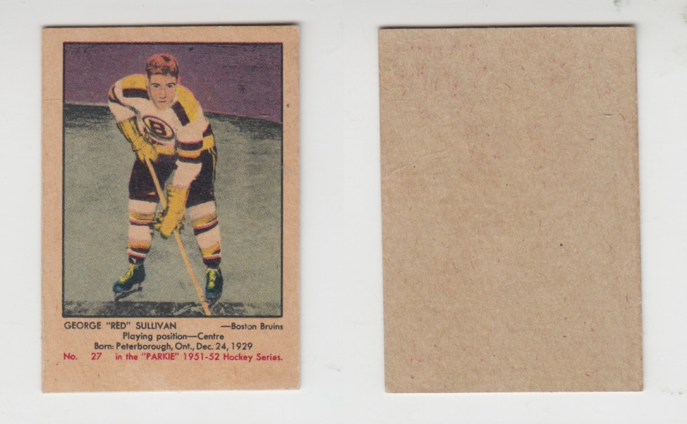 1951-52 PARKHURST HOCKEY CARD #27 G. SULLIVAN photo 1951-52 PARKHURST HOCKEY CARD #27 G. SULLIVAN photo