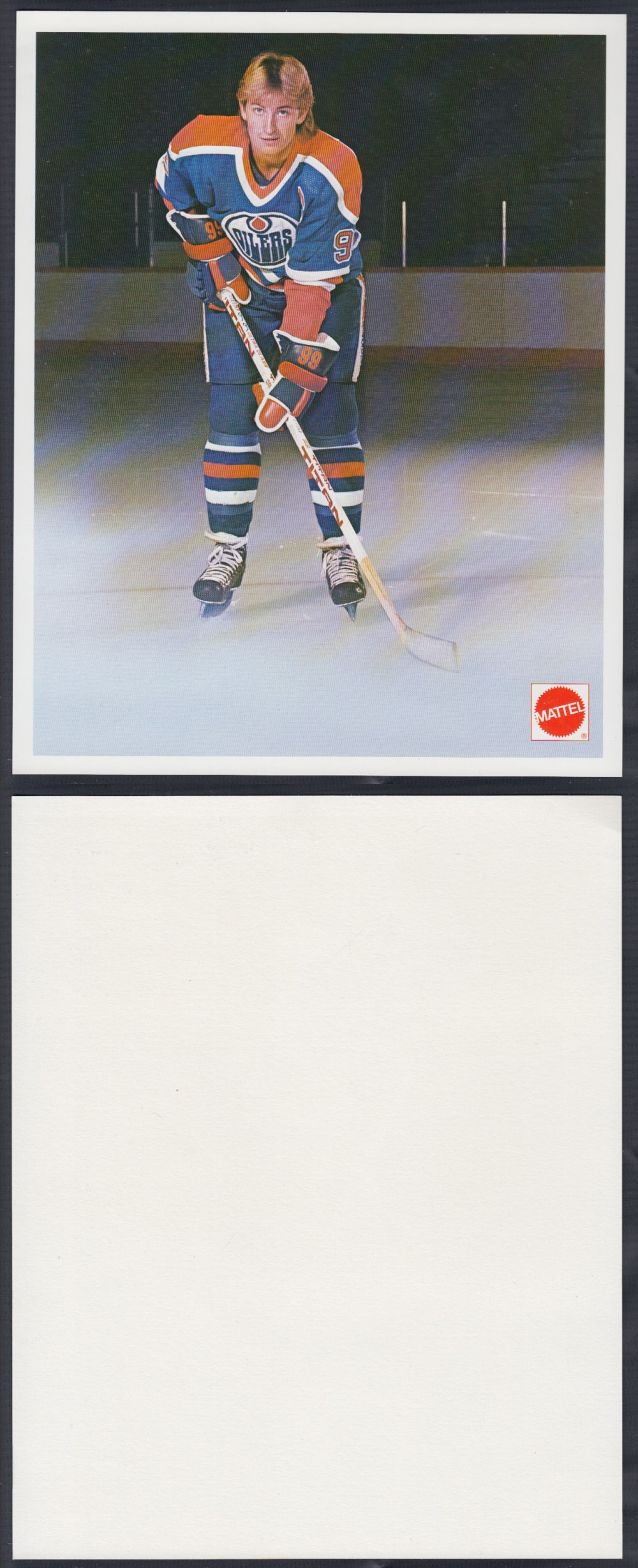 1983 MATTEL WAYNE GRETZKY PROMO PHOTO  SIZE : 8 X 10 photo