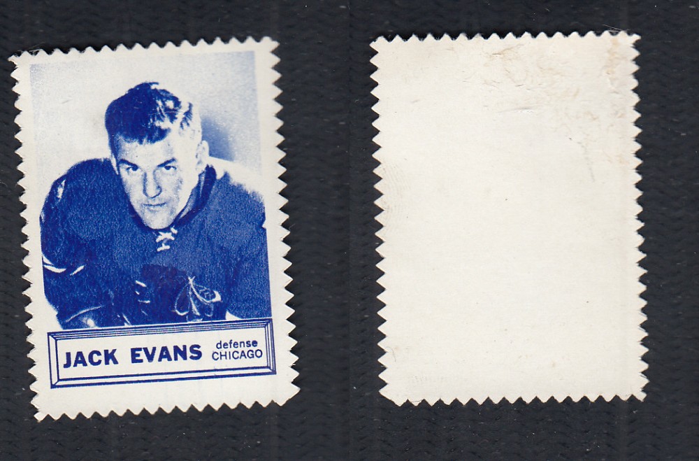 1961-62 TOPPS STAMPS J. EVANS photo 1961-62 TOPPS STAMPS J. EVANS photo
