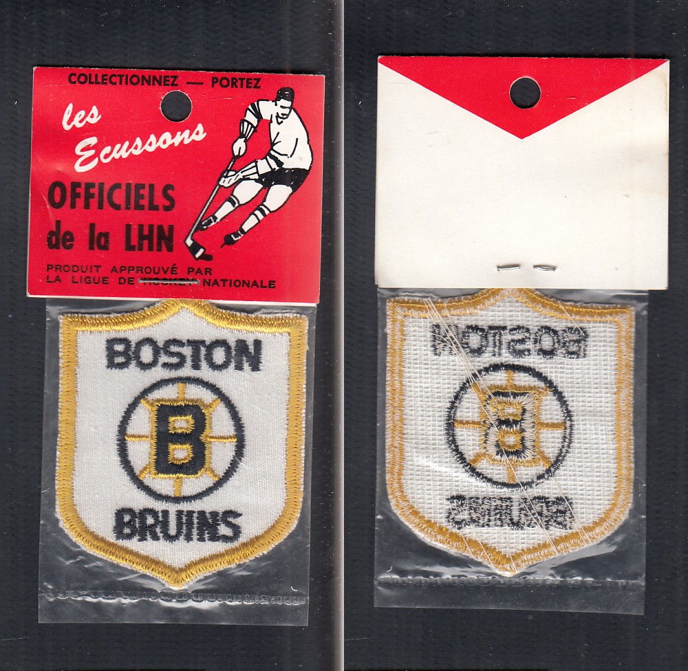 1960'S VOYAGEUR ECUSSONS OFFICIELS DE LA LNH BOSTON BRUINS photo