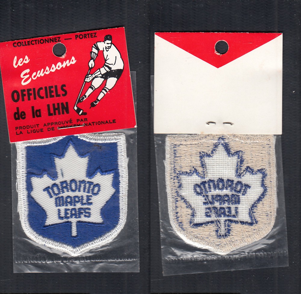 1960'S VOYAGEUR ECUSSONS OFFICIELS DE LA LNH TORONTO MAPLE LEAFS photo