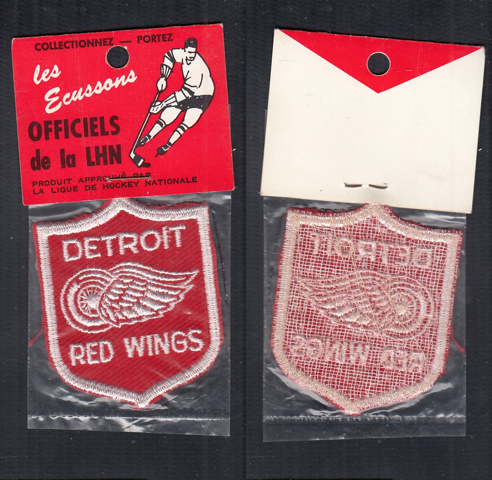 1960'S VOYAGEUR ECUSSONS OFFICIELS DE LA LNH DETROIT RED WINGS photo