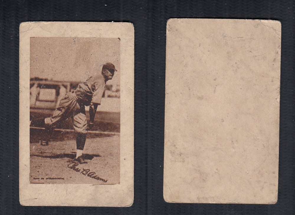 1923 V100 WILLARD'S CHOCOLATE BASEBALL CARD C.B. ADAMS photo