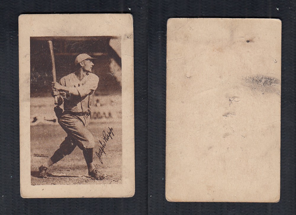 1923 V100 WILLARD'S CHOCOLATE BASEBALL CARD J. RAPP photo