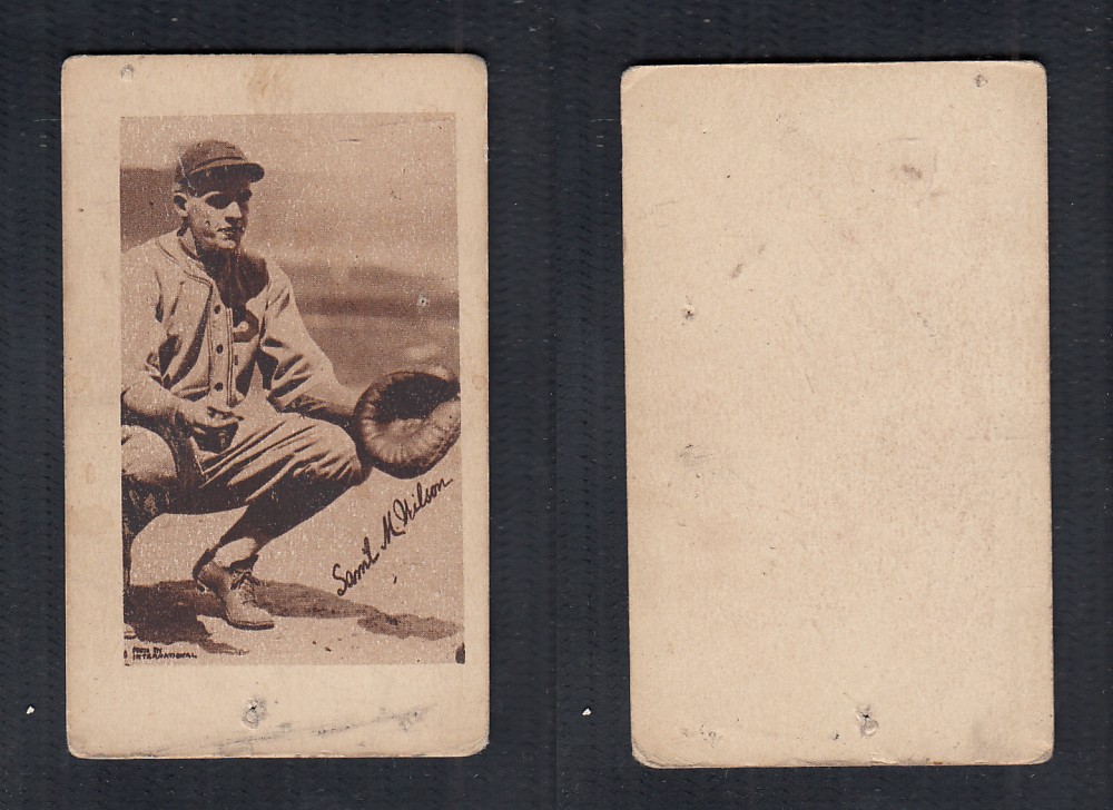 1923 V100 WILLARD'S CHOCOLATE BASEBALL CARD S.W. WILSON photo