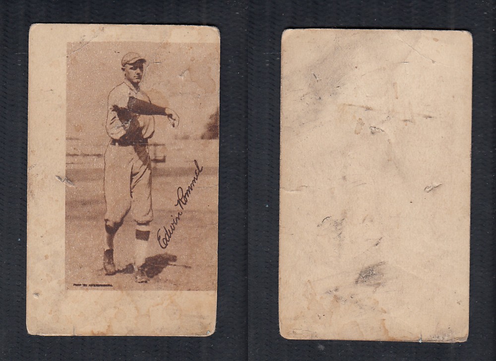 1923 V100 WILLARD'S CHOCOLATE BASEBALL CARD E. ROMMEL photo