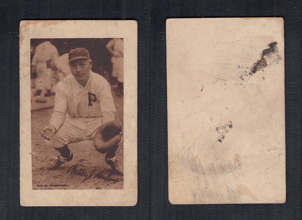 1923 V100 WILLARD'S CHOCOLATE BASEBALL CARD W.J HENLINE photo