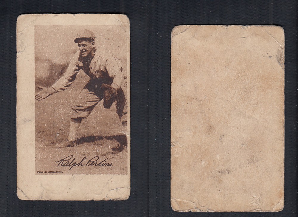 1923 V100 WILLARD'S CHOCOLATE BASEBALL CARD R. PERKINS photo