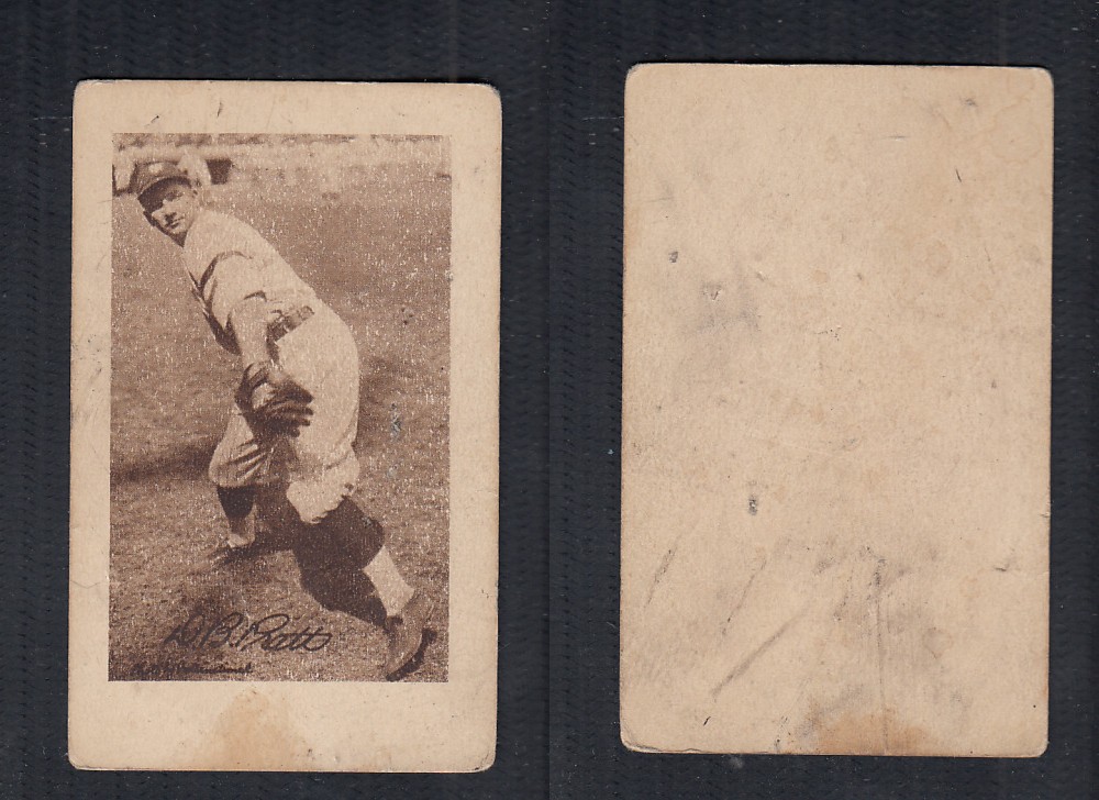 1923 V100 WILLARD'S CHOCOLATE BASEBALL CARD D.B. PRATT photo