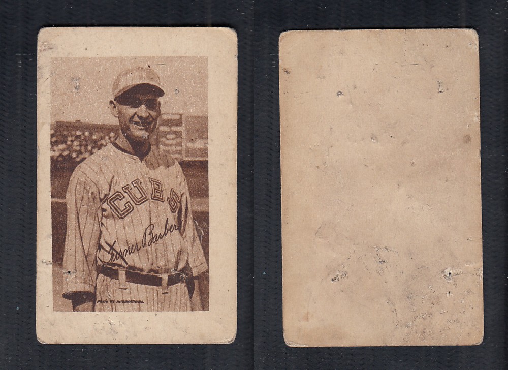 1923 V100 WILLARD'S CHOCOLATE BASEBALL CARD J.F. BAKER photo