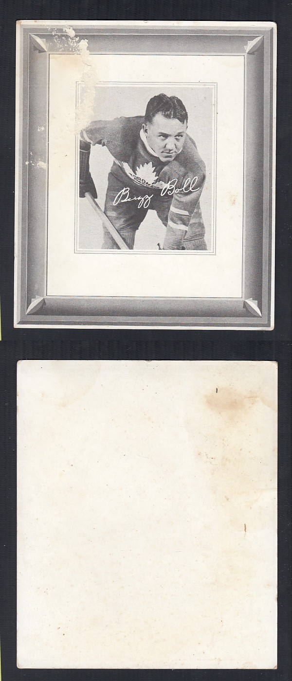 1938-39 QUAKER OATS HOCKEY CARD B. BOLL photo 1938-39 QUAKER OATS HOCKEY CARD B. BOLL photo