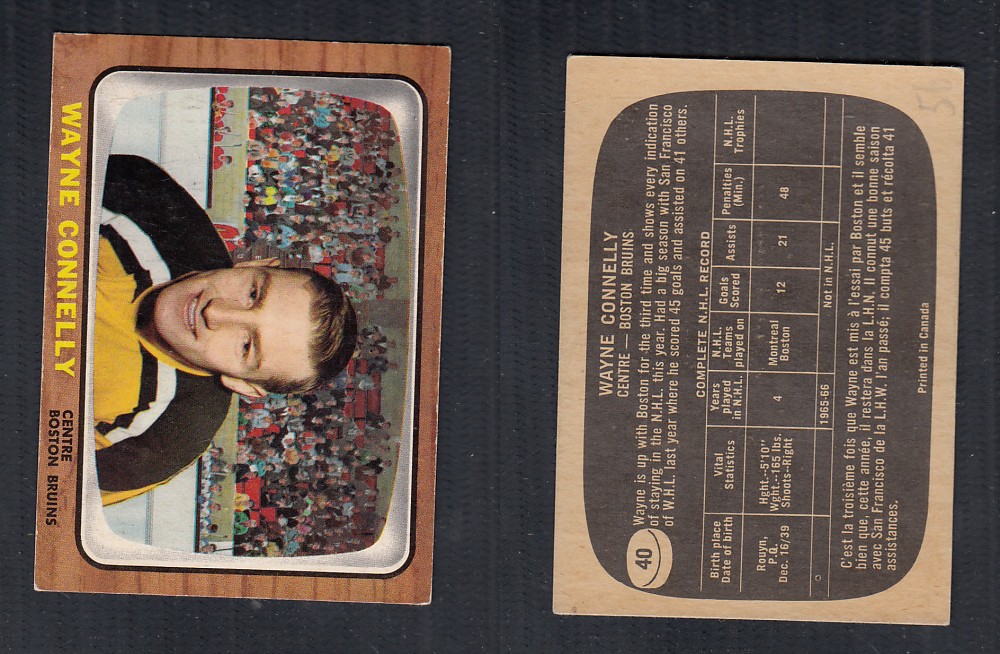 1966-67 TOPPS HOCKEY CARD #40 W. CONNELLY photo 1966-67 TOPPS HOCKEY CARD #40 W. CONNELLY photo