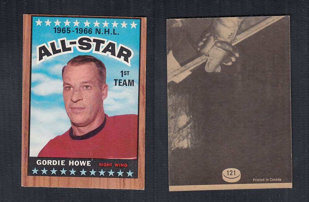1966-67 TOPPS HOCKEY CARD #121 AS. G. HOWE photo 1966-67 TOPPS HOCKEY CARD #121 AS. G. HOWE photo