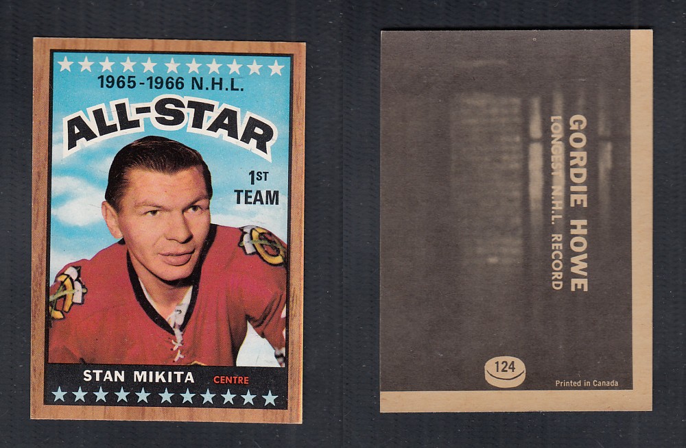 1966-67 TOPPS HOCKEY CARD #124 AS. S. MIKITA photo 1966-67 TOPPS HOCKEY CARD #124 AS. S. MIKITA photo