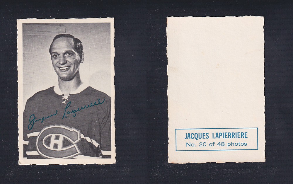 1970-71 O-PEE-CHEE DECKLE EDGE #20 J. LAPERRIERE photo