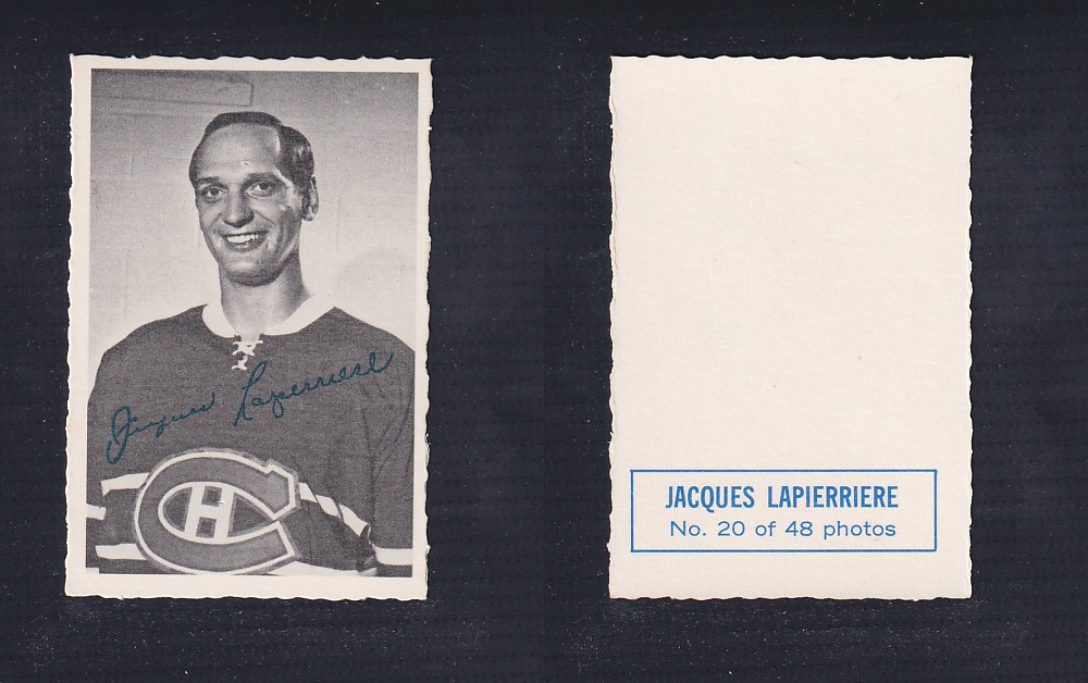 1970-71 O-PEE-CHEE DECKLE EDGE #20 J. LAPERRIERE photo