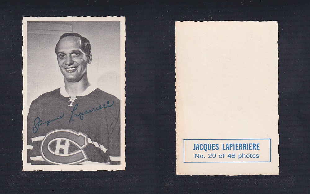 1970-71 O-PEE-CHEE DECKLE EDGE #20 J. LAPERRIERE photo