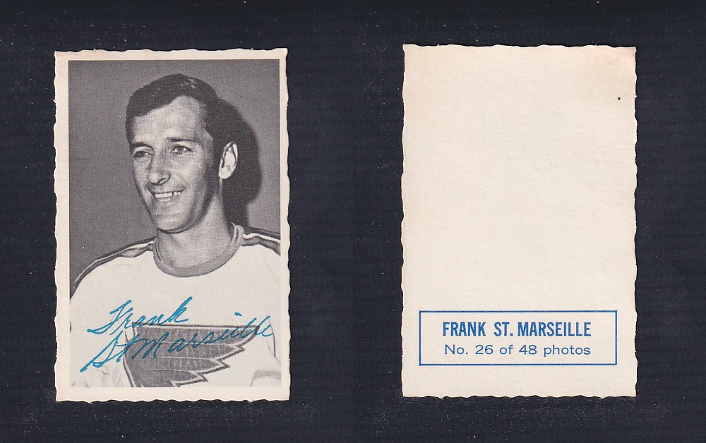 1970-71 O-PEE-CHEE DECKLE EDGE #26 F. ST.MARSEILLE photo 1970-71 O-PEE-CHEE DECKLE EDGE #26 F. ST.MARSEILLE photo