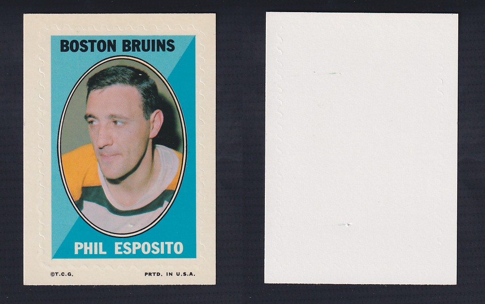 1970-71 O-PEE-CHEE STICKER STAMP P. ESPOSITO photo 1970-71 O-PEE-CHEE STICKER STAMP P. ESPOSITO photo