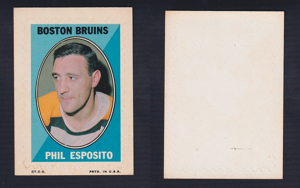 1970-71 O-PEE-CHEE STICKER STAMP P. ESPOSITO photo 1970-71 O-PEE-CHEE STICKER STAMP P. ESPOSITO photo