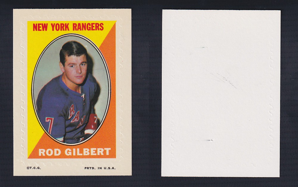 1970-71 O-PEE-CHEE STICKER STAMP R. GILBERT photo 1970-71 O-PEE-CHEE STICKER STAMP R. GILBERT photo