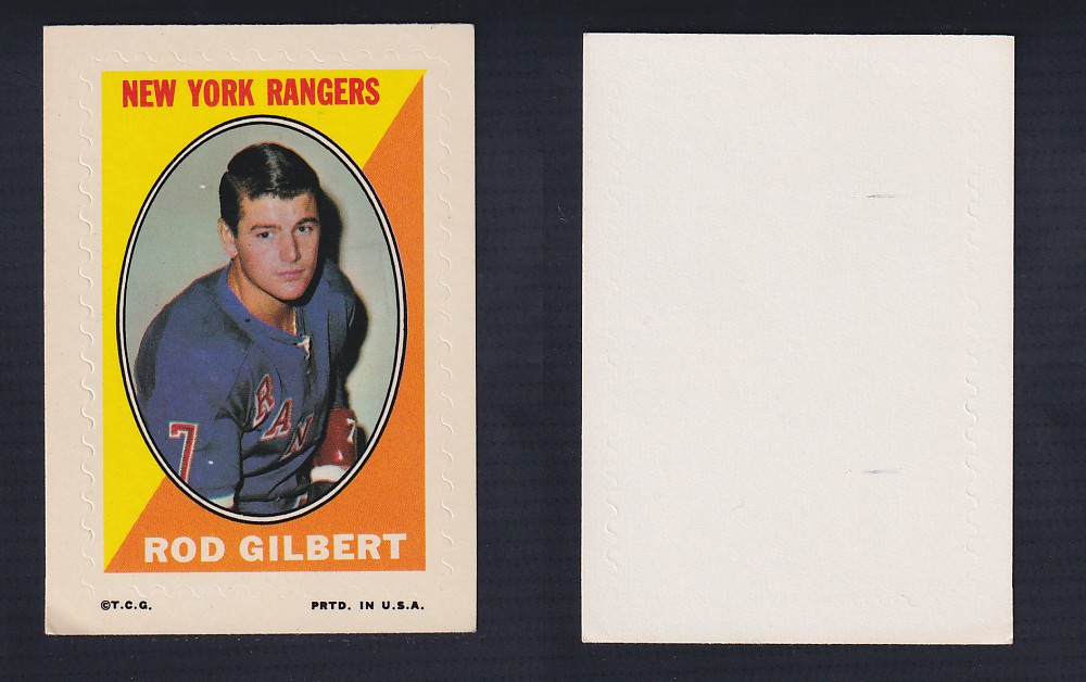1970-71 O-PEE-CHEE STICKER STAMP R. GILBERT photo