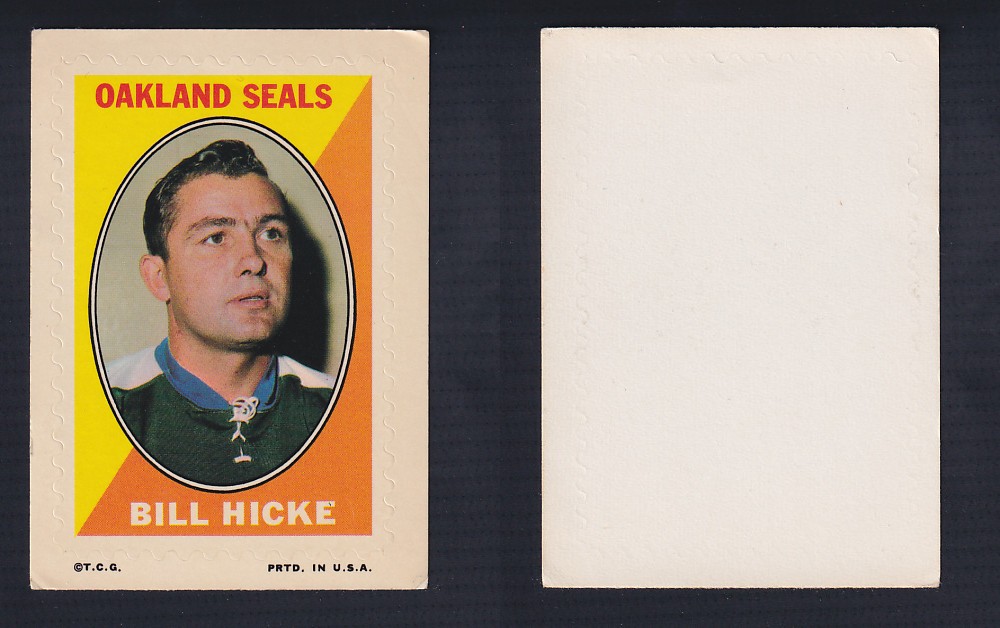 1970-71 O-PEE-CHEE STICKER STAMP B. HICKE photo 1970-71 O-PEE-CHEE STICKER STAMP B. HICKE photo