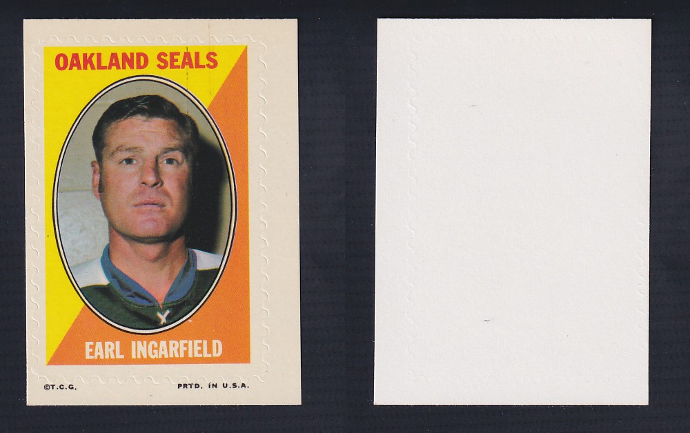 1970-71 O-PEE-CHEE STICKER STAMP E. INGARFIELD photo 1970-71 O-PEE-CHEE STICKER STAMP E. INGARFIELD photo
