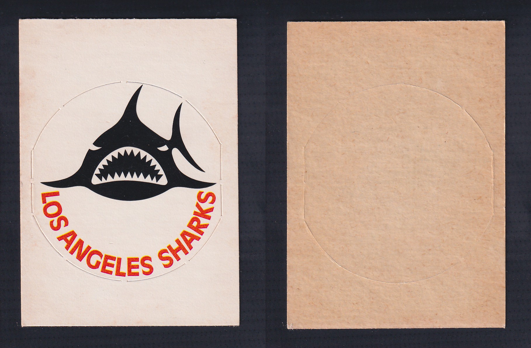 1972-73 O-PEE-CHEE TEAM  EMBLEM LOS ANGELES SHARKS photo