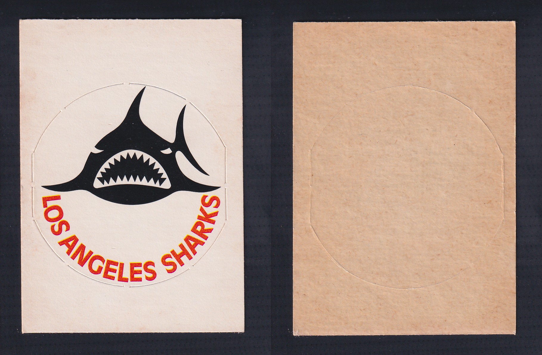 1972-73 O-PEE-CHEE TEAM EMBLEM LOS ANGELES SHARKS photo 1972-73 O-PEE-CHEE TEAM EMBLEM LOS ANGELES SHARKS photo
