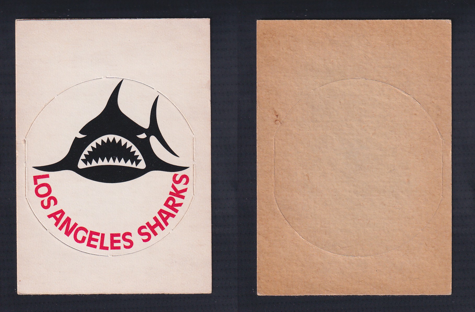 1972-73 O-PEE-CHEE TEAM EMBLEM LOS ANGELES SHARKS photo 1972-73 O-PEE-CHEE TEAM EMBLEM LOS ANGELES SHARKS photo