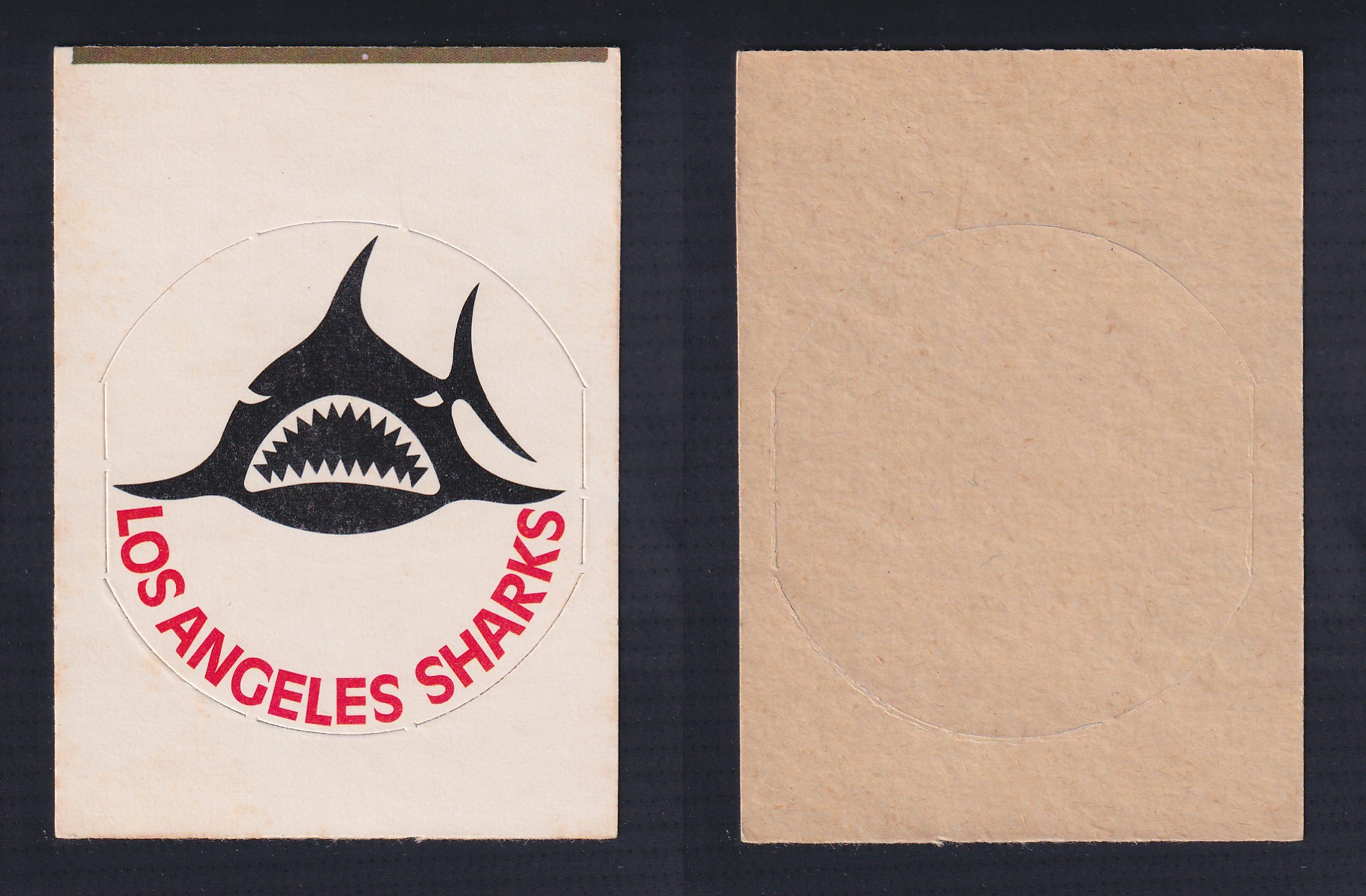1972-73 O-PEE-CHEE TEAM  EMBLEM LOS ANGELES SHARKS photo
