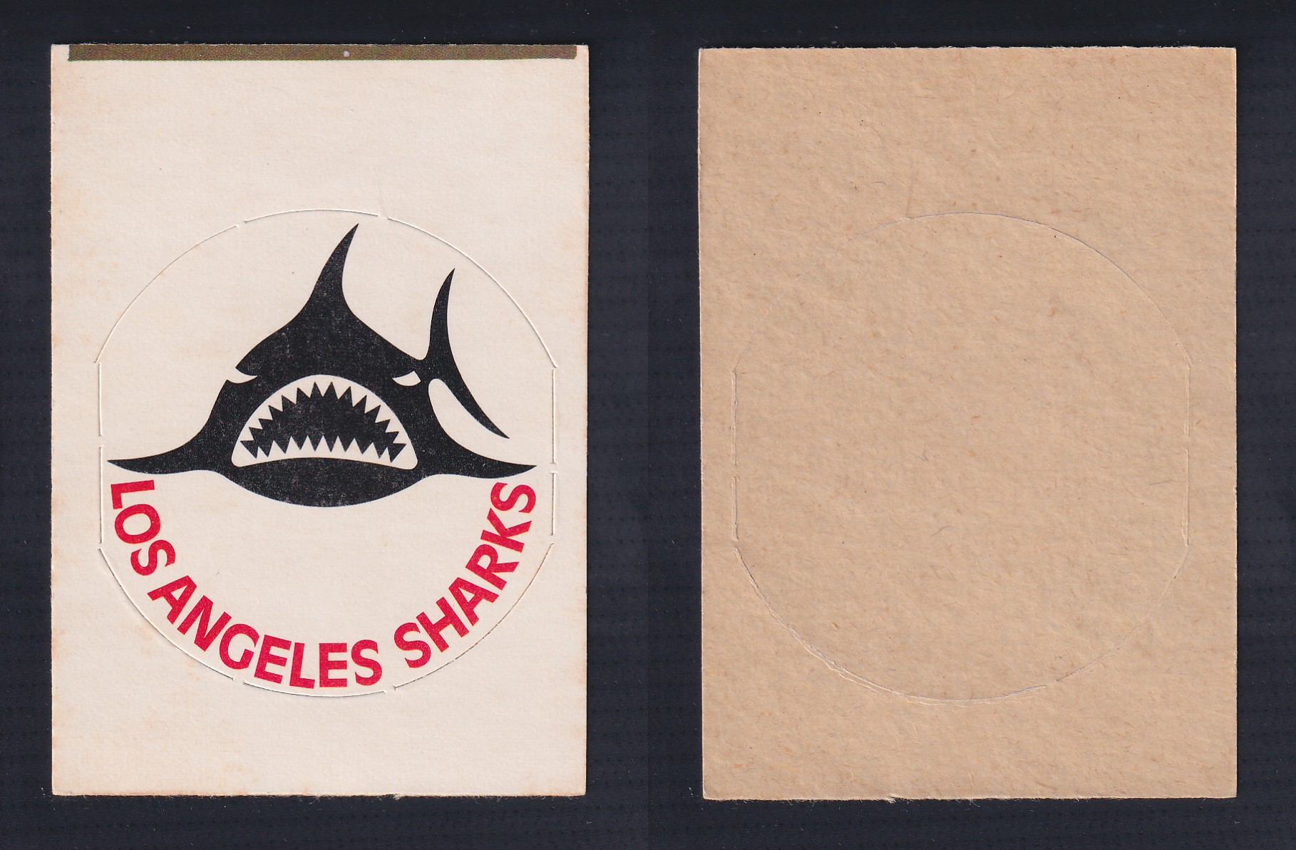 1972-73 O-PEE-CHEE TEAM EMBLEM LOS ANGELES SHARKS photo 1972-73 O-PEE-CHEE TEAM EMBLEM LOS ANGELES SHARKS photo