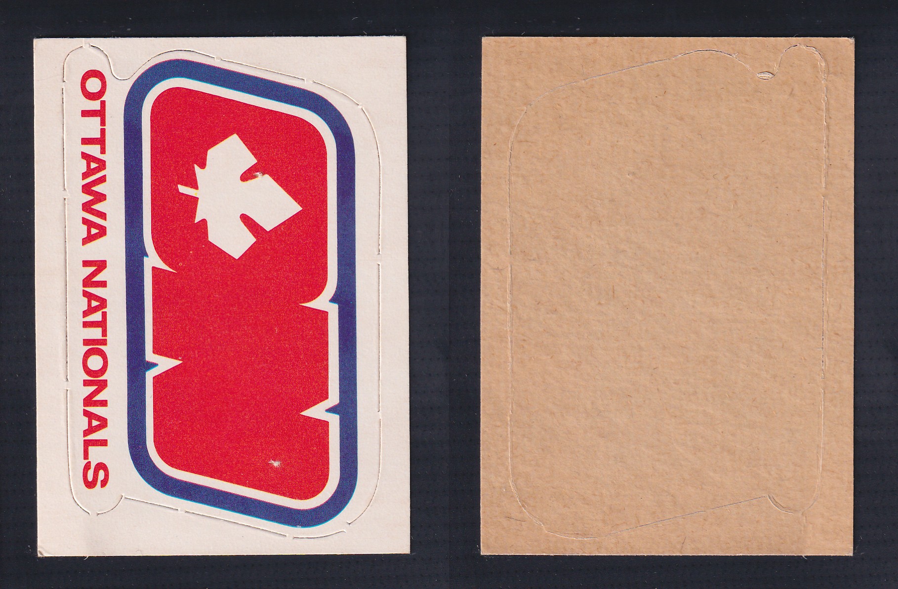 1972-73 O-PEE-CHEE TEAM EMBLEM OTTAWA NATIONALS photo 1972-73 O-PEE-CHEE TEAM EMBLEM OTTAWA NATIONALS photo