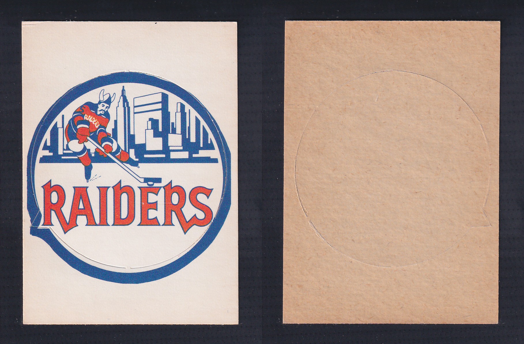 1972-73 O-PEE-CHEE TEAM EMBLEM NEW YORK RAIDERS photo 1972-73 O-PEE-CHEE TEAM EMBLEM NEW YORK RAIDERS photo