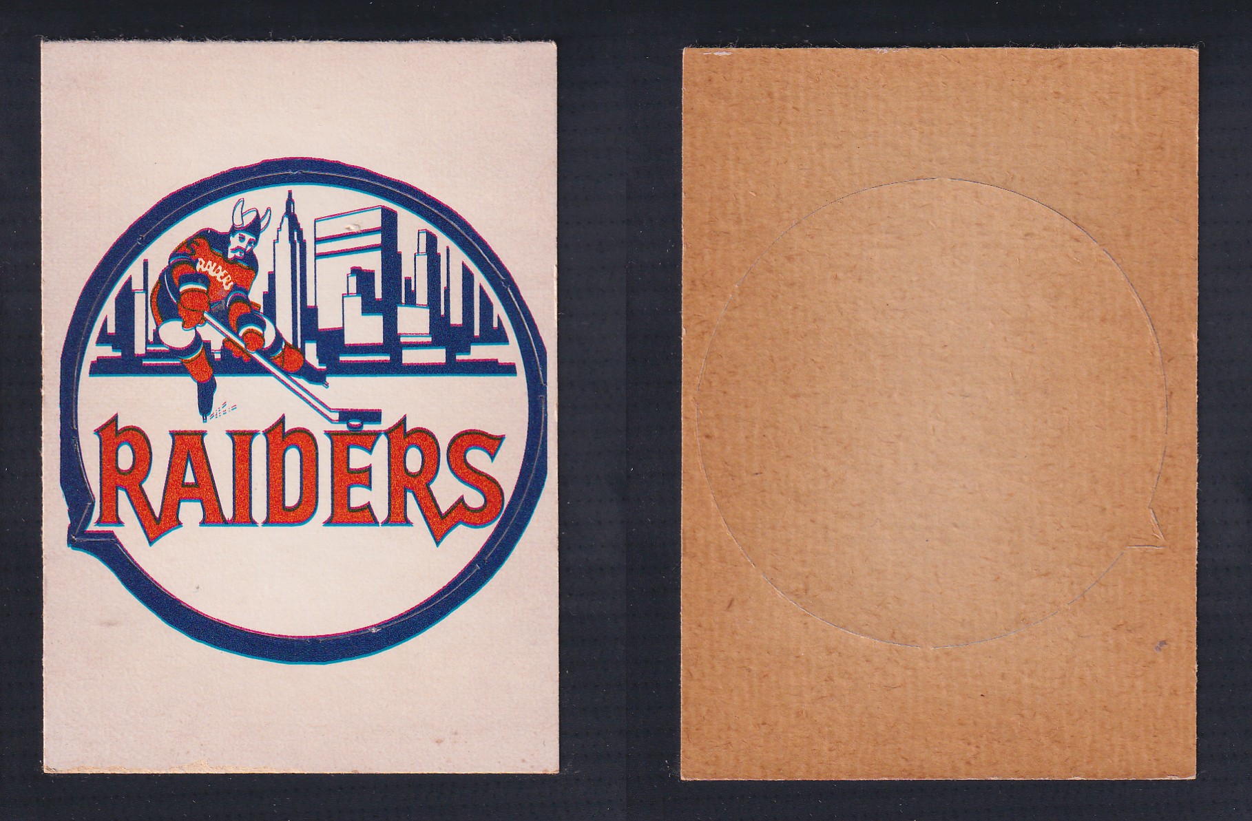 1972-73 O-PEE-CHEE TEAM EMBLEM NEW YORK RAIDERS photo 1972-73 O-PEE-CHEE TEAM EMBLEM NEW YORK RAIDERS photo