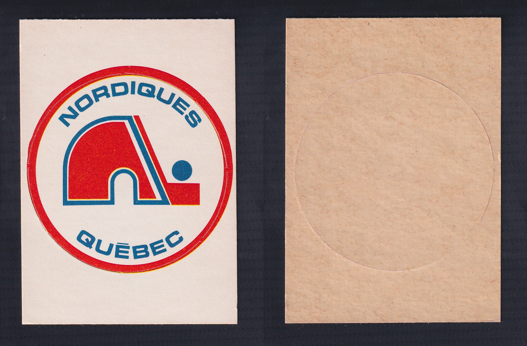 1972-73 O-PEE-CHEE TEAM EMBLEM QUEBEC NORDIQUES photo 1972-73 O-PEE-CHEE TEAM EMBLEM QUEBEC NORDIQUES photo
