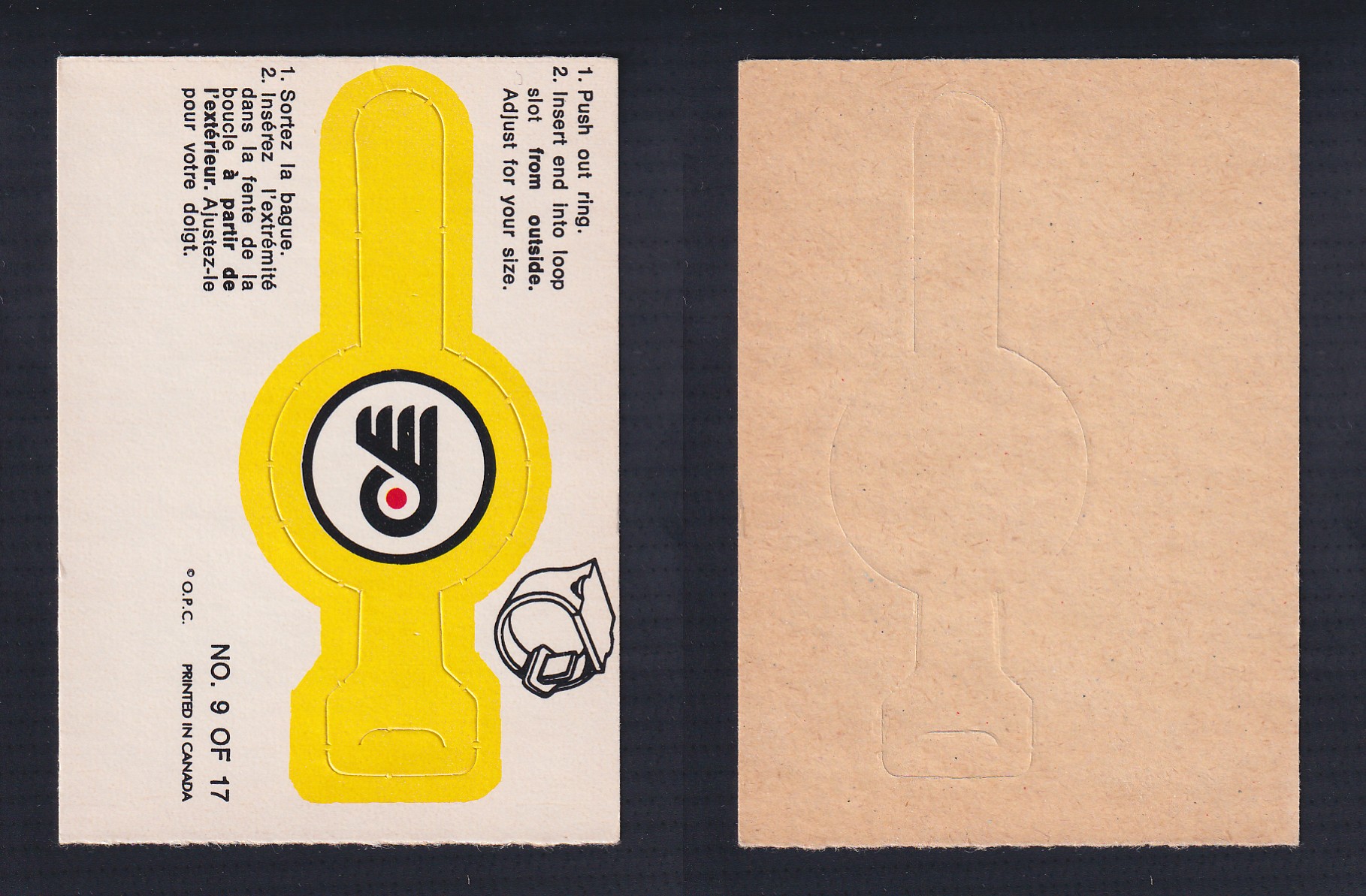 1973-74 O-PEE-CHEE TEAM  RINGS #9 PHILADELPHIA FLYERS photo