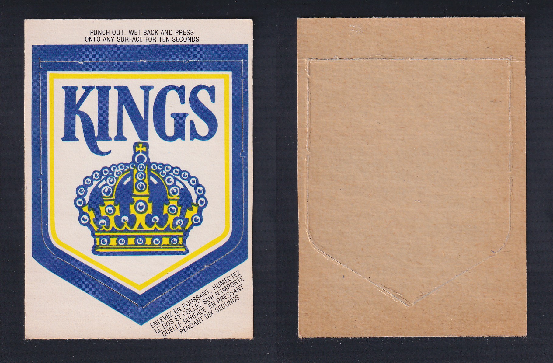 1973-74 O-PEE-CHEE TEAM LOGO LOS ANGELES KINGS photo