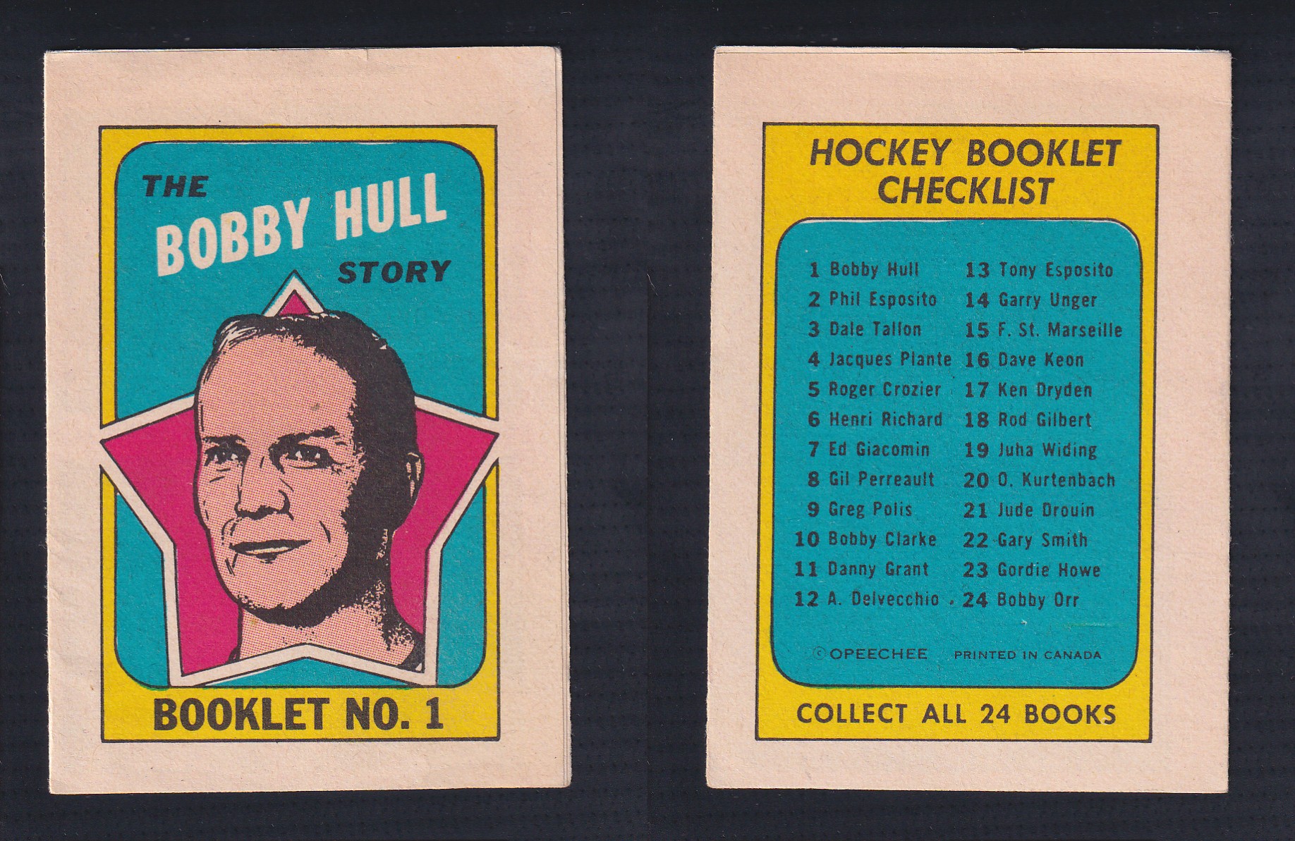 1971-72 O-PEE-CHEE STORY BOOKLET ENGLISH #1 B.HULL photo 1971-72 O-PEE-CHEE STORY BOOKLET ENGLISH #1 B.HULL photo
