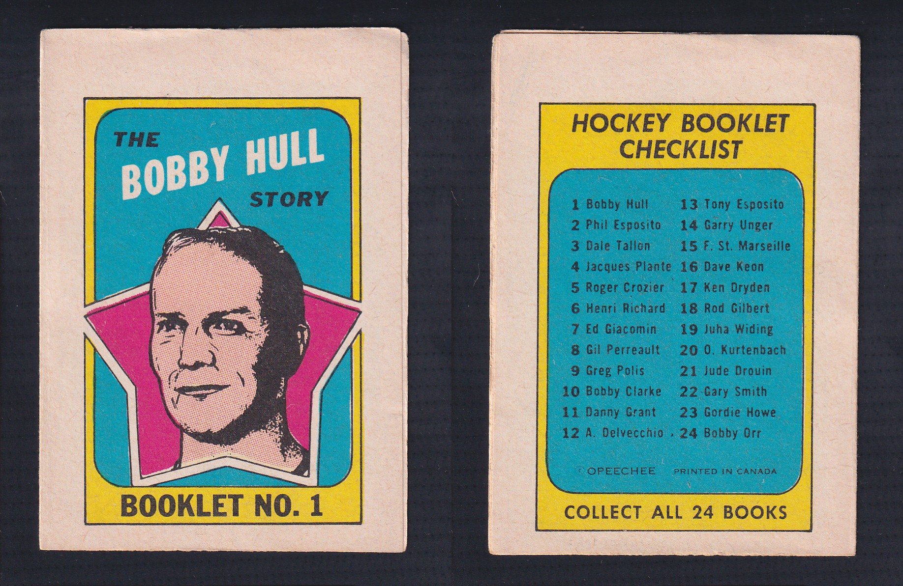 1971-72 O-PEE-CHEE STORY BOOKLET ENGLISH #1 B.HULL photo 1971-72 O-PEE-CHEE STORY BOOKLET ENGLISH #1 B.HULL photo