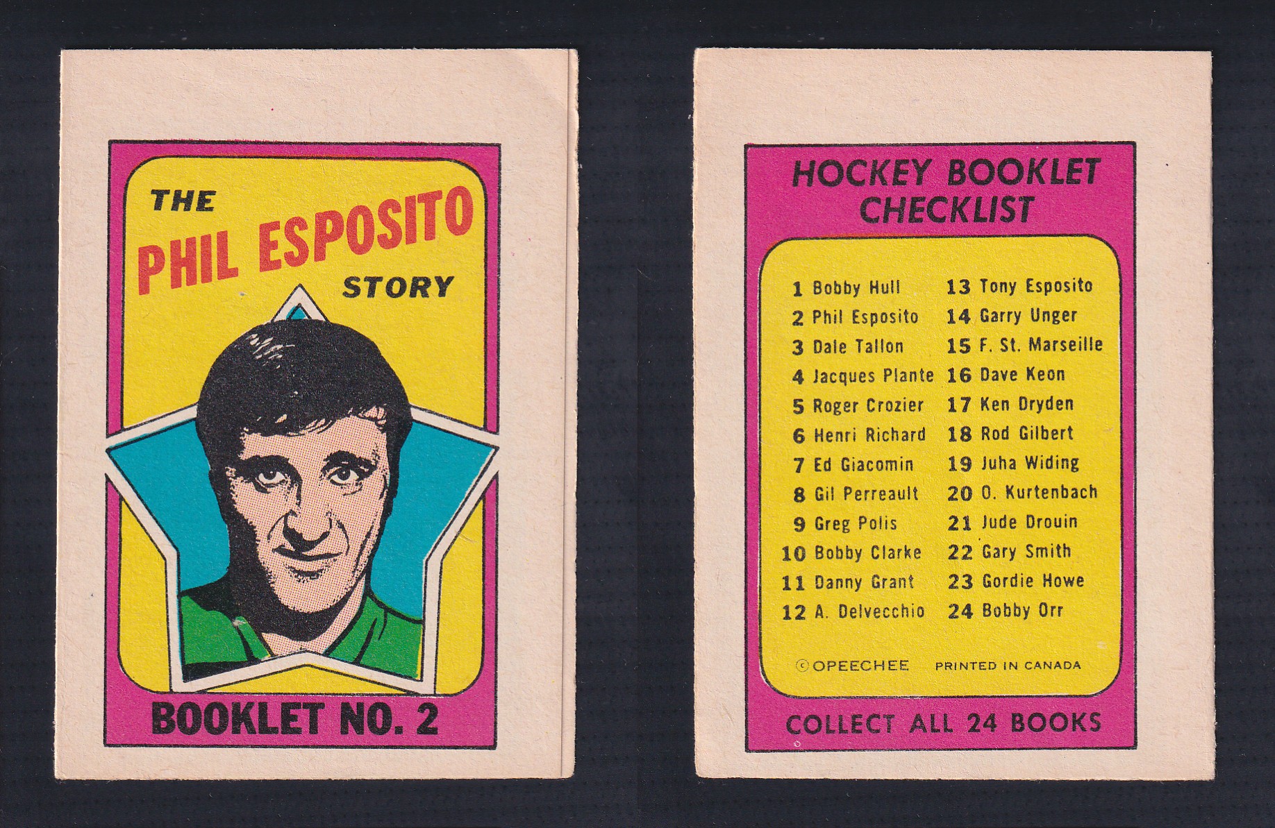 1971-72 O-PEE-CHEE STORY BOOKLET ENGLISH #2 P.ESPOSITO photo 1971-72 O-PEE-CHEE STORY BOOKLET ENGLISH #2 P.ESPOSITO photo